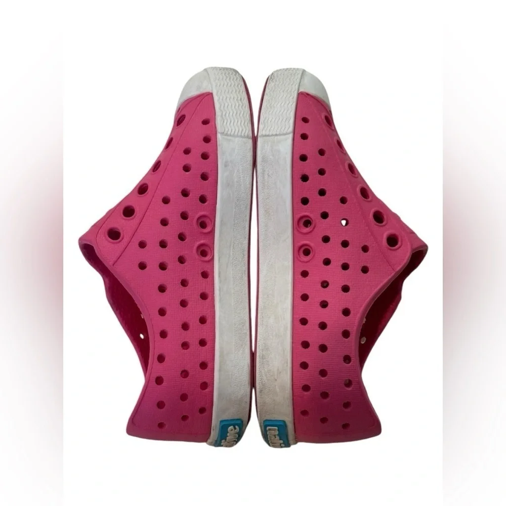 Native Jefferson Kids Classic Slip On Shoes Pink Size 7